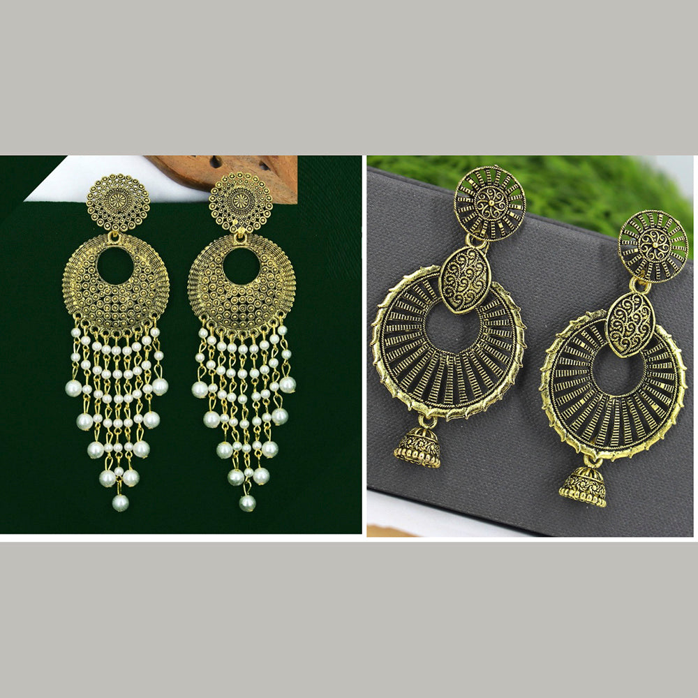 Mahavir Earrings Combo Set