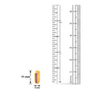 Mahi Gold plated Small Single line Red CZ stone Huggies Hoops Earrings for Women