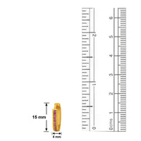 Mahi Gold plated Big Single line Red CZ stone Huggies Hoops Earrings for Women