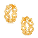 Mahi Gold Plated Exquisite Piercing Hoopp Bali Pair of Mens Earrings (ER1109624GMen)