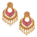 Mahi Traditional Dangler Earrings with Artifical Pearl Meenakariwork for Women (ER1109750GPin)