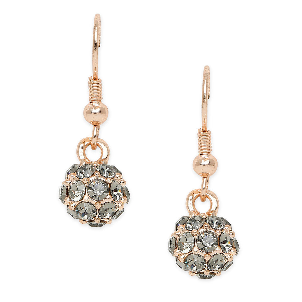 Mahi Royal Sparklers White Crystals Ball Earrings for Women (ER1109751ZWhi)