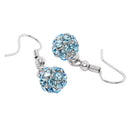 Mahi Royal Sparklers Blue Crystals Ball Earrings for Women (ER1109756RBlu)