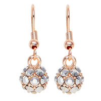 Mahi Royal Sparklers Grey Crystals Ball Earrings for Women (ER1109759ZGry)