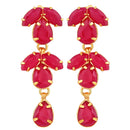 Mahi Gold Plated Elegant Designer Earrings with Crystal stones for girls and women