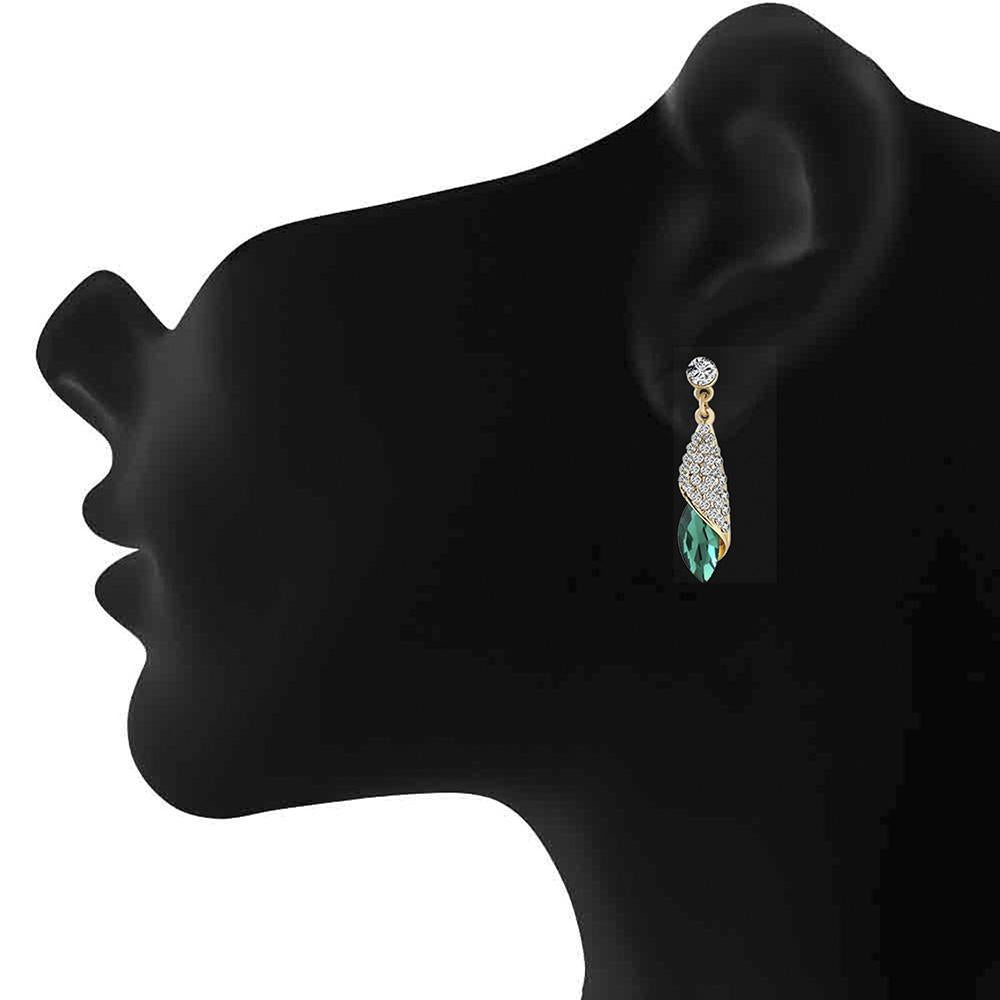 Mahi Endearing Drop Earrings with Crystal