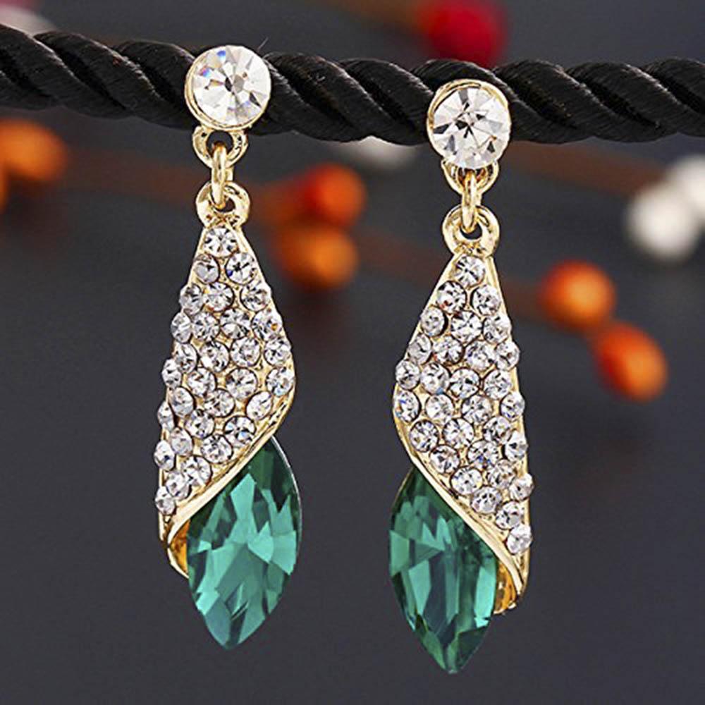 Mahi Endearing Drop Earrings with Crystal