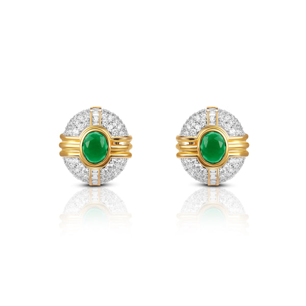 Nipura Emerald Duchess Maze Earrings