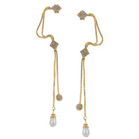 Eugenia Austrian Stone Gold Plated Ear Cuff