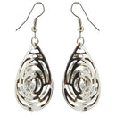 The99Jewel Stone Rhodium Plated Dangler Earring - 1306438