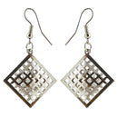 The99Jewel Stone Rhodium Plated Dangler Earring - 1306439