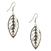 The99Jewel Stone Rhodium Plated Dangler Earring - 1306440