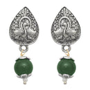 The99jewel Pearl Drop Antique Silver Plated Duck Design Earring - 1309001C