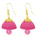 The99Jewel Pink Pearl Drop Gold Plated Pack Of 6 Thread Jhumki