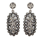 Jeweljunk Marcasite Stone Oxidised Dangler Earring - 1307744A