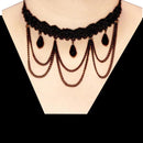 Jeweljunk Black Lace Adjustable Tattoo Choker Necklace - 1108635