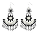 Jeweljunk Black Meenakari Afghani Dangler Earrings - 1311057C
