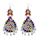 Tip Top Fashions Multi Meenakari Afghani Dangler Earrings - 1311060K