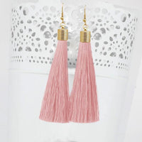 Jeweljunk Pink Thread Gold Plated Earrings - 1310934F