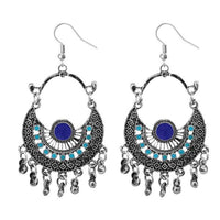 Jeweljunk Blue Meenakari Afghani Earrings - 1311032K