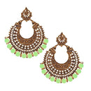 Jeweljunk Beads Antique Gold Plated Afghani Earrings - 1311022J