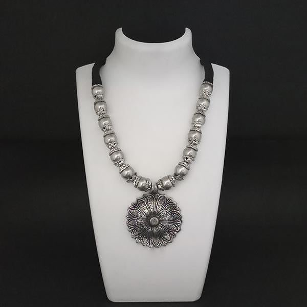 Jeweljunk Rhodium Plated Statement Necklace - 1106639