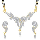 Morini American Diamond Gold Plated Mangalsutra Set - 1500602