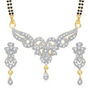 Morini American Diamond Gold Plated Mangalsutra Set - 1500604