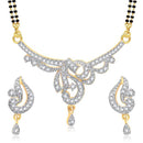 Morini Gold Plated American Diamond Mangalsutra Set - 1500607