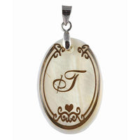 Regina Alphabet T" Shell Pendant