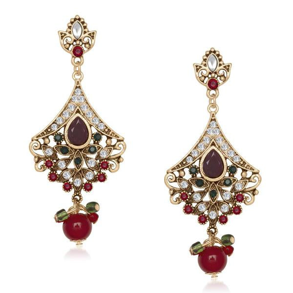 The99Jewel Kundan Stone Pack Of 6 Dangler Earring - 1305511