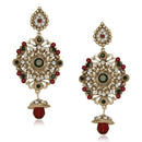 Tip Top Fashions Stone Antique Gold Plated Dangler Earrings - 1305515