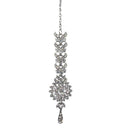 Soha Fashion White Austrian Stone Silver Plated Maang Tikka - 1501614