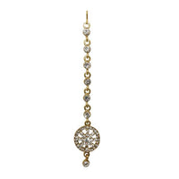 Soha Fashion White Austrian Stone Gold Plated Maang Tikka - 1501601E