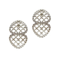 The99Jewel Stone Rhodium Plated Stud Earring - 1306621