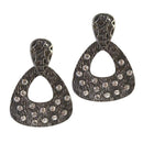 The99Jewel Heart Black Oxidised Dangler Earring - 1306646