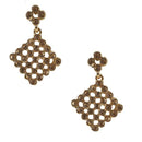 The99Jewel Austrian Stone Gold Plated Dangler Earring - 1306716