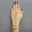 Tip Top Fashions Gold Plated Glass Stone Chain Hand Harness - 1502410