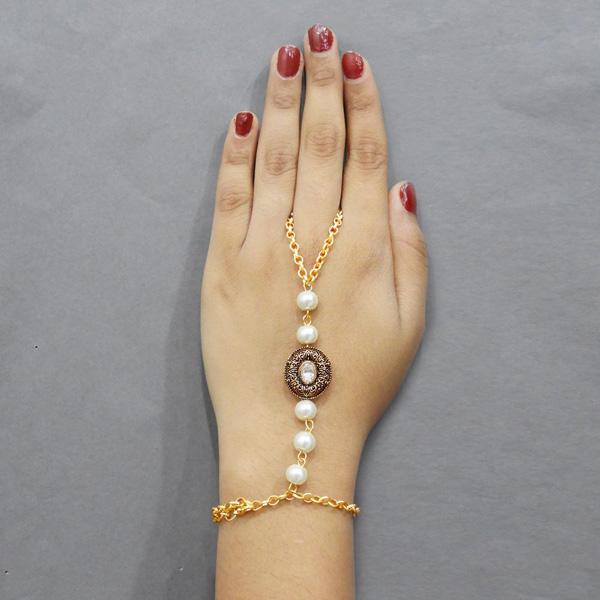 Tip Top Fashions Austrian Stone And Pearl Hand Harness - 1503118