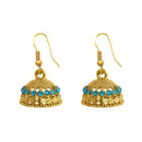 The99Jewel Zinc Alloy Gold Plated Stone Jhumki Earring - 1307505B