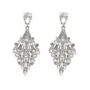 Yoona Kundan Austrian Stone Silver Plated Dangler Earring - 1307709A