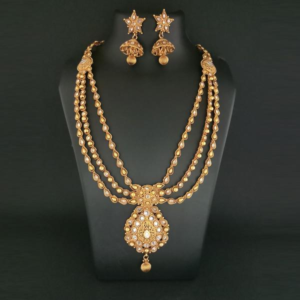Bhavi AD Stone Copper Necklace Set - FBB0037B