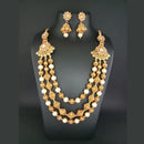 Ganpati Arts Whote Beads Copper Necklace Set - FBC0008D