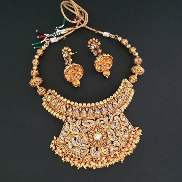 Ganpati Arts Stone Copper Necklace Set - FBC0011A
