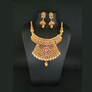 Ganpati Arts Stone Copper Necklace Set - FBC0012B