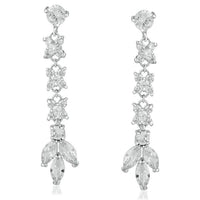 Suhagan AD Stone Silver Plated Dangler Earrings - FBE0006