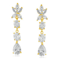 Suhagan AD Stone Gold Plated Dangler Earrings - FBE0009