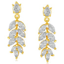 Suhagan Gold Plated AD Stone Dangler Earrings - FBE0013