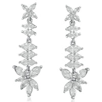 Suhagan Silver Plated AD Stone Dangler Earrings - FBE0017