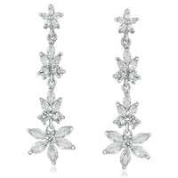 Suhagan AD Stone Silver Plated Dangler Earrings - FBE0018